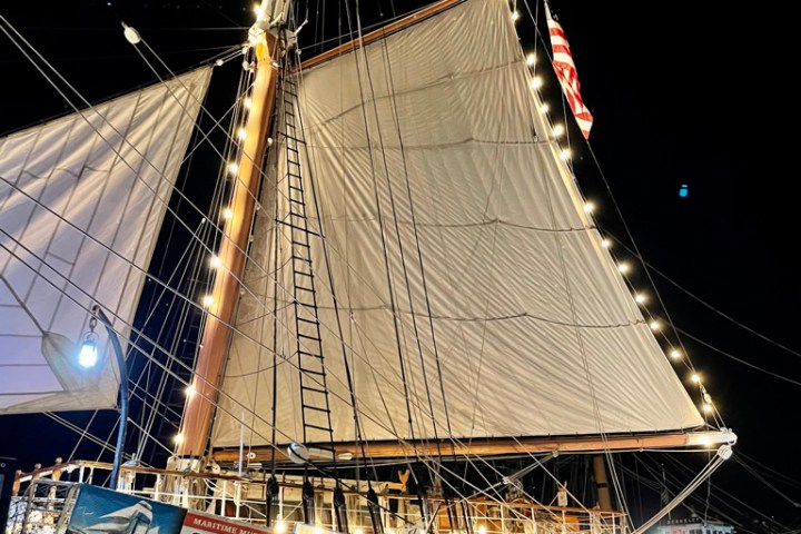 metal scaffolding in front of a building