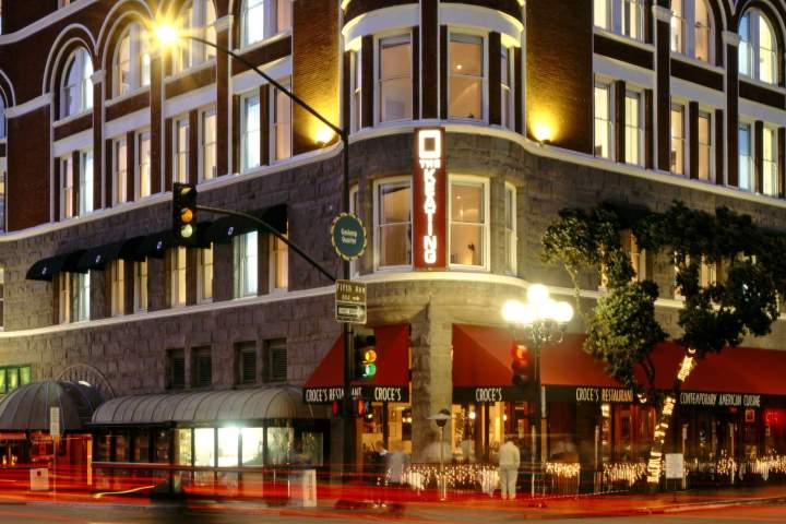 a double decker bus on a city street