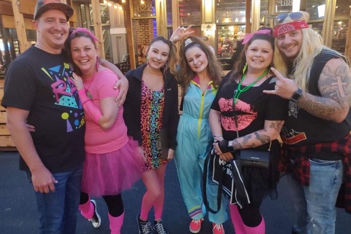 a group of people posing for the camera