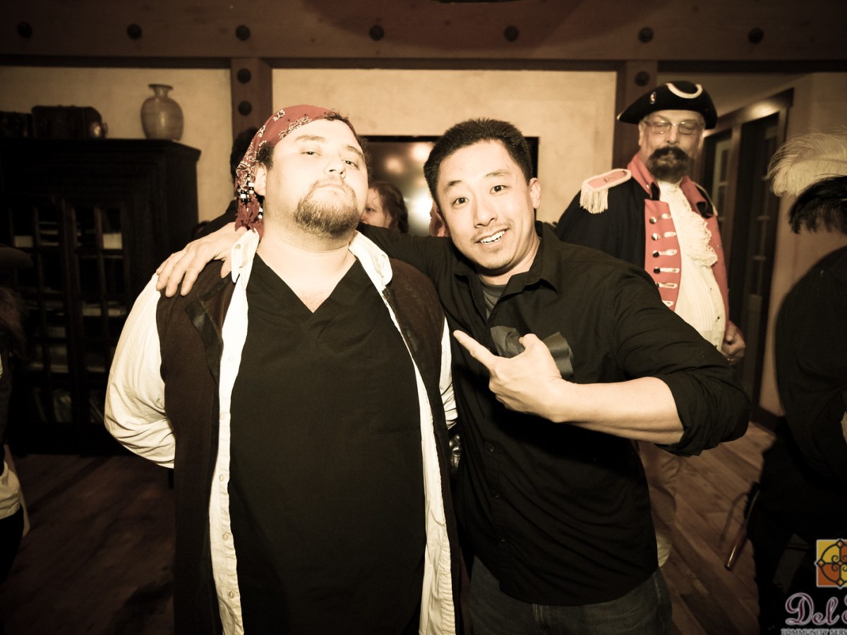 a group of people posing for the camera