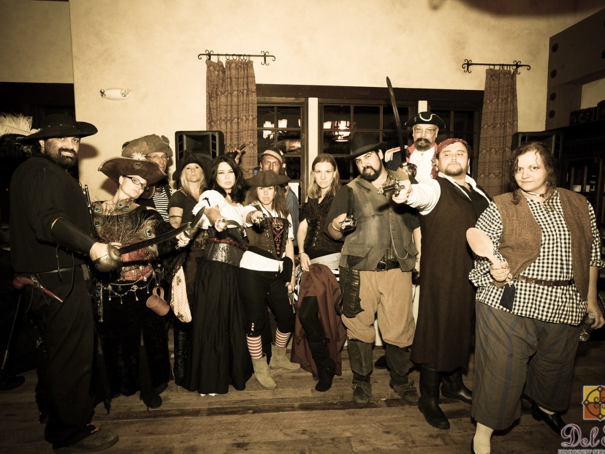 a group of people posing for a photo